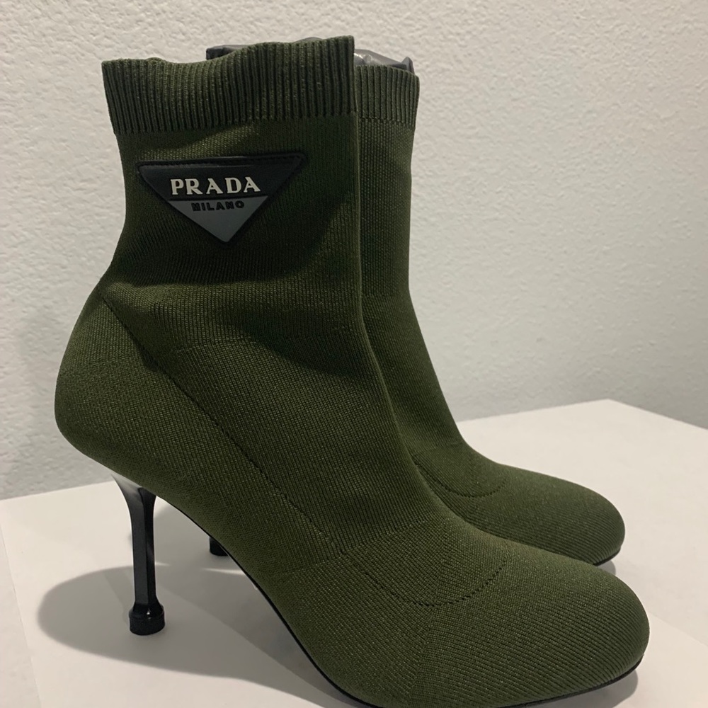 Size 37.5 Prada bootie